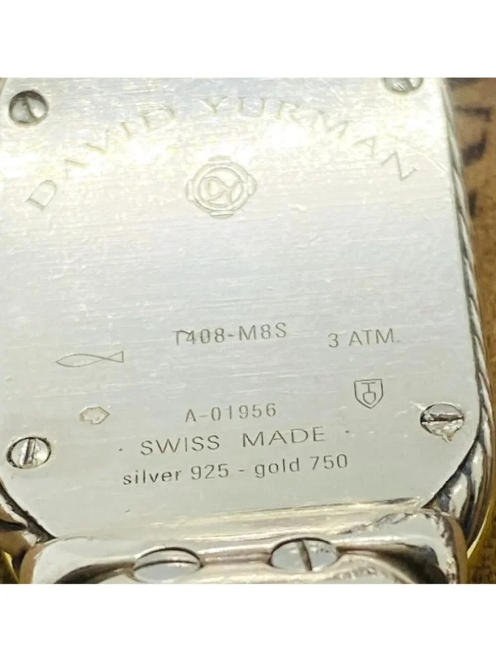 David Yurman Madison Sterling Silver 925 and 18K Watch 6.75